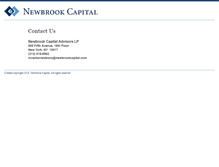 Tablet Screenshot of newbrookcapital.com